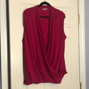 Pink (Bright!!) Roz & Ali Sleeveless Blouse